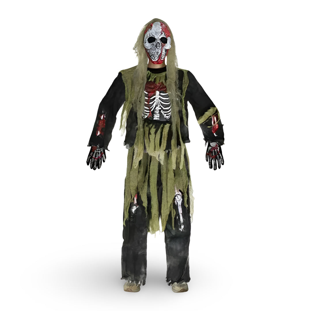 Halloween-kostumer Skelettet Zombie Maske Kostumesæt