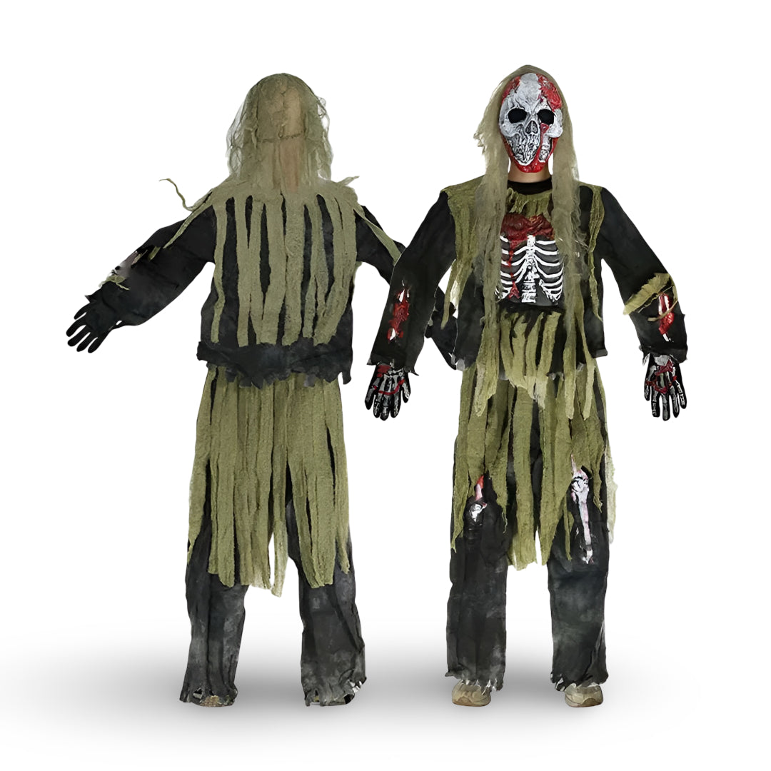 Halloween-kostumer Skelettet Zombie Maske Kostumesæt
