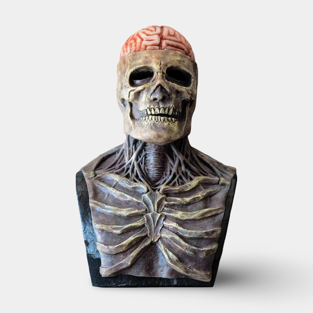 Halloween-Maske Skelett mit beweglichem Kiefer Cosplay-Zubehör
