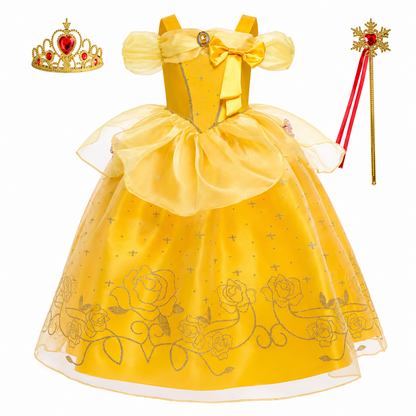 Costum de Halloween pentru fete, set rochie de petrecere prințesă