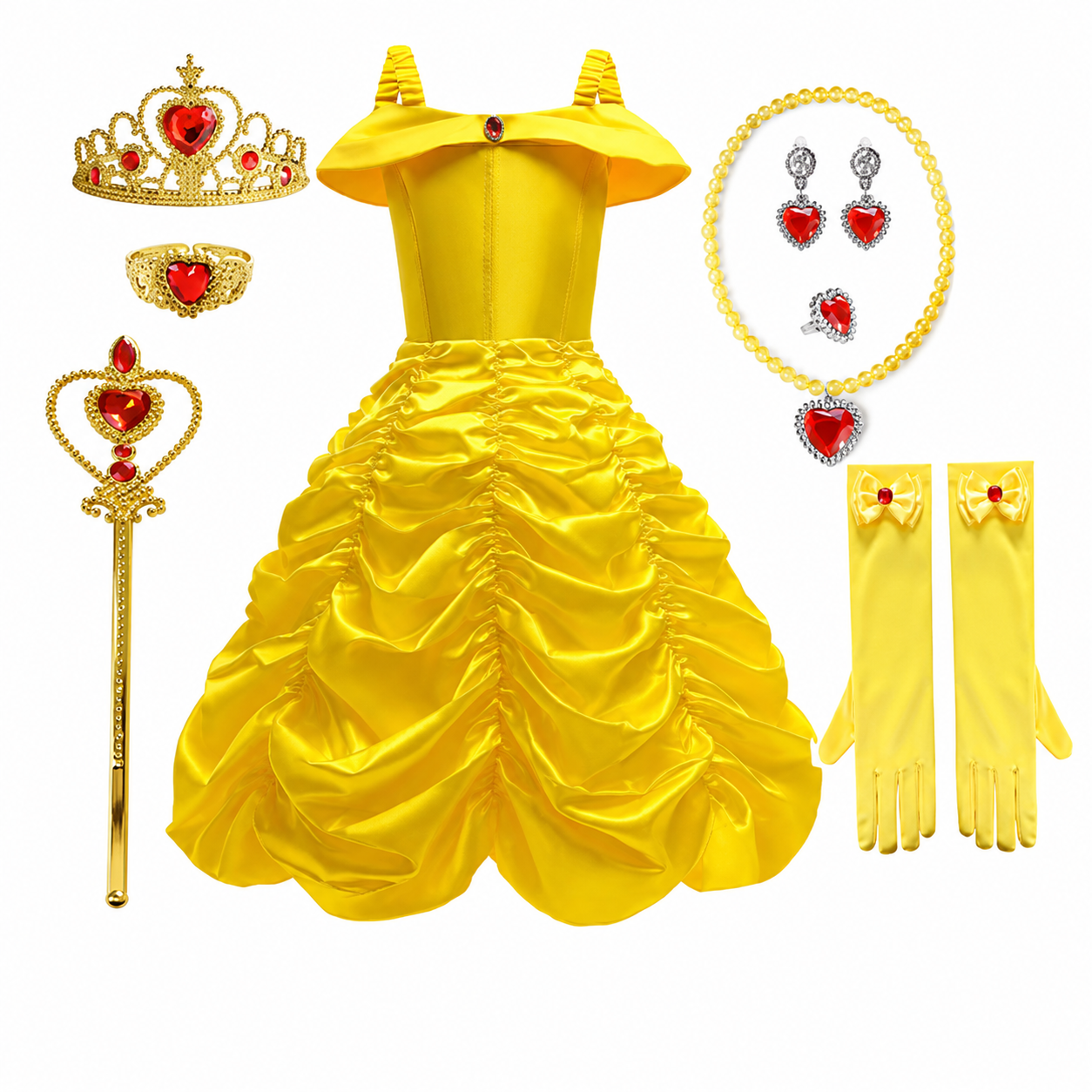 Costum de Halloween pentru fete, set rochie de petrecere prințesă