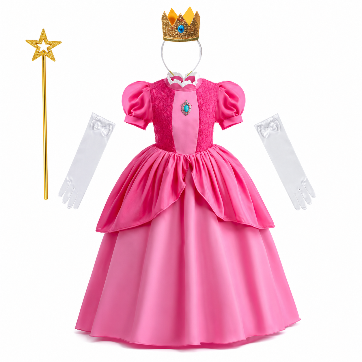 Set de costume de Halloween pentru fete, rochie de petrecere prințesă