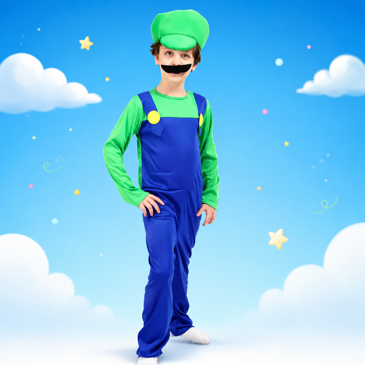 Halloween Costumes Kids Plumber Outfit Set