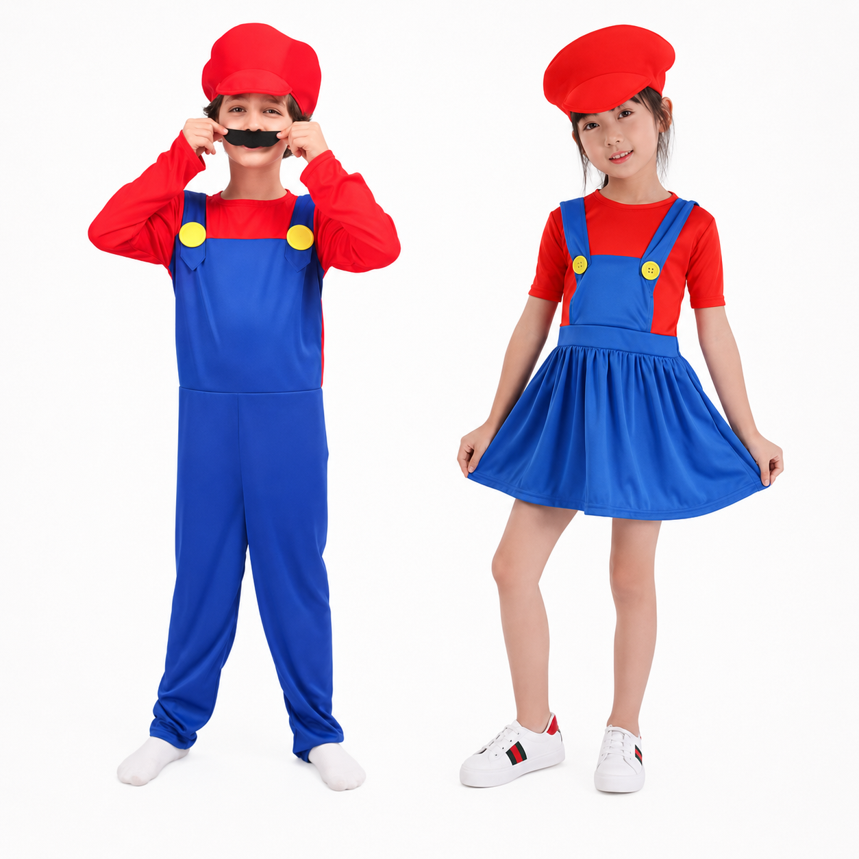 Halloween Costumes Kids Plumber Outfit Set