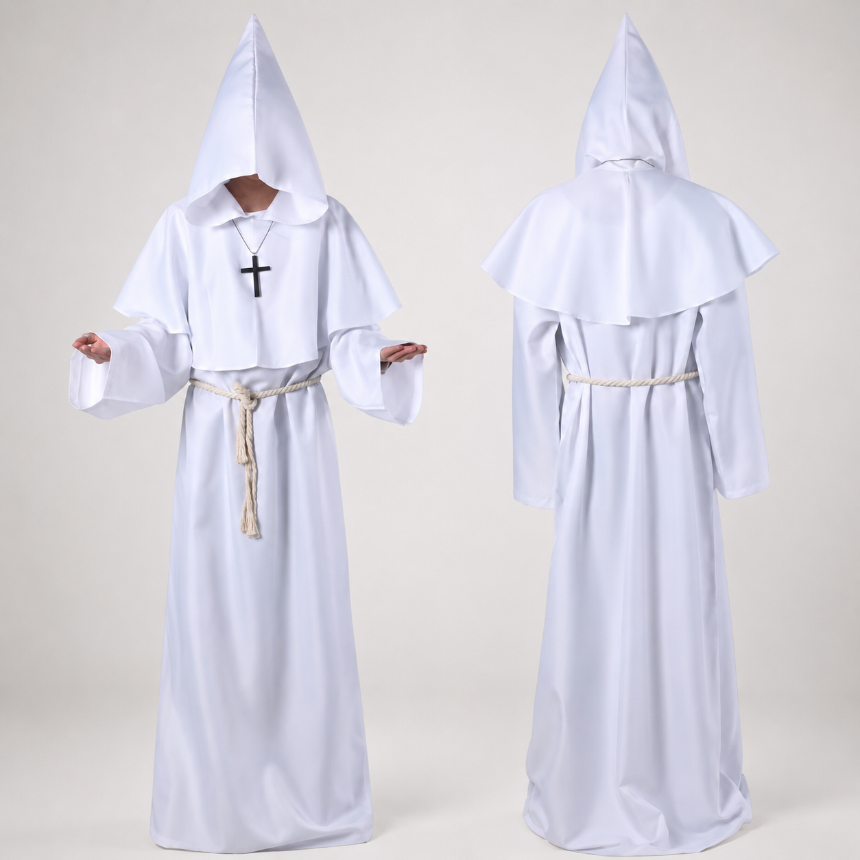 Halloween-kostumer til kvinder Nonne-kjole udklædningsdragt