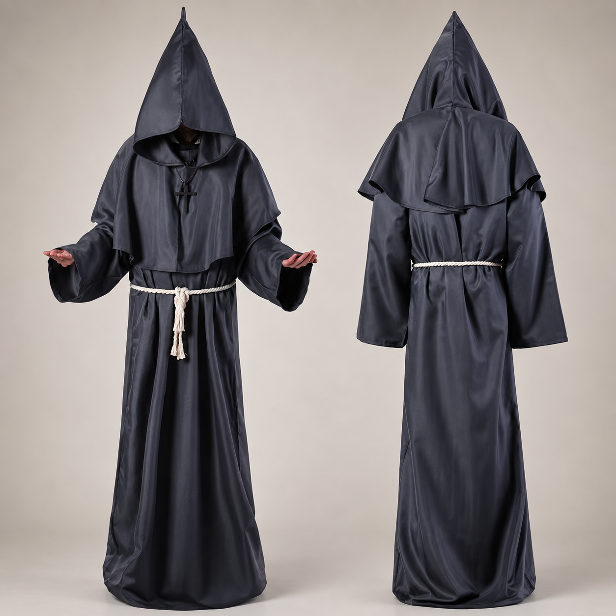 Halloween-kostumer til kvinder Nonne-kjole udklædningsdragt