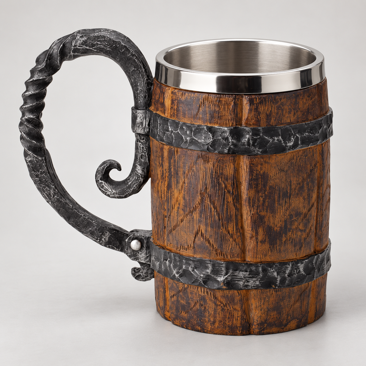 Hand Painted Tavern Mug Viking Mug Rustic Design