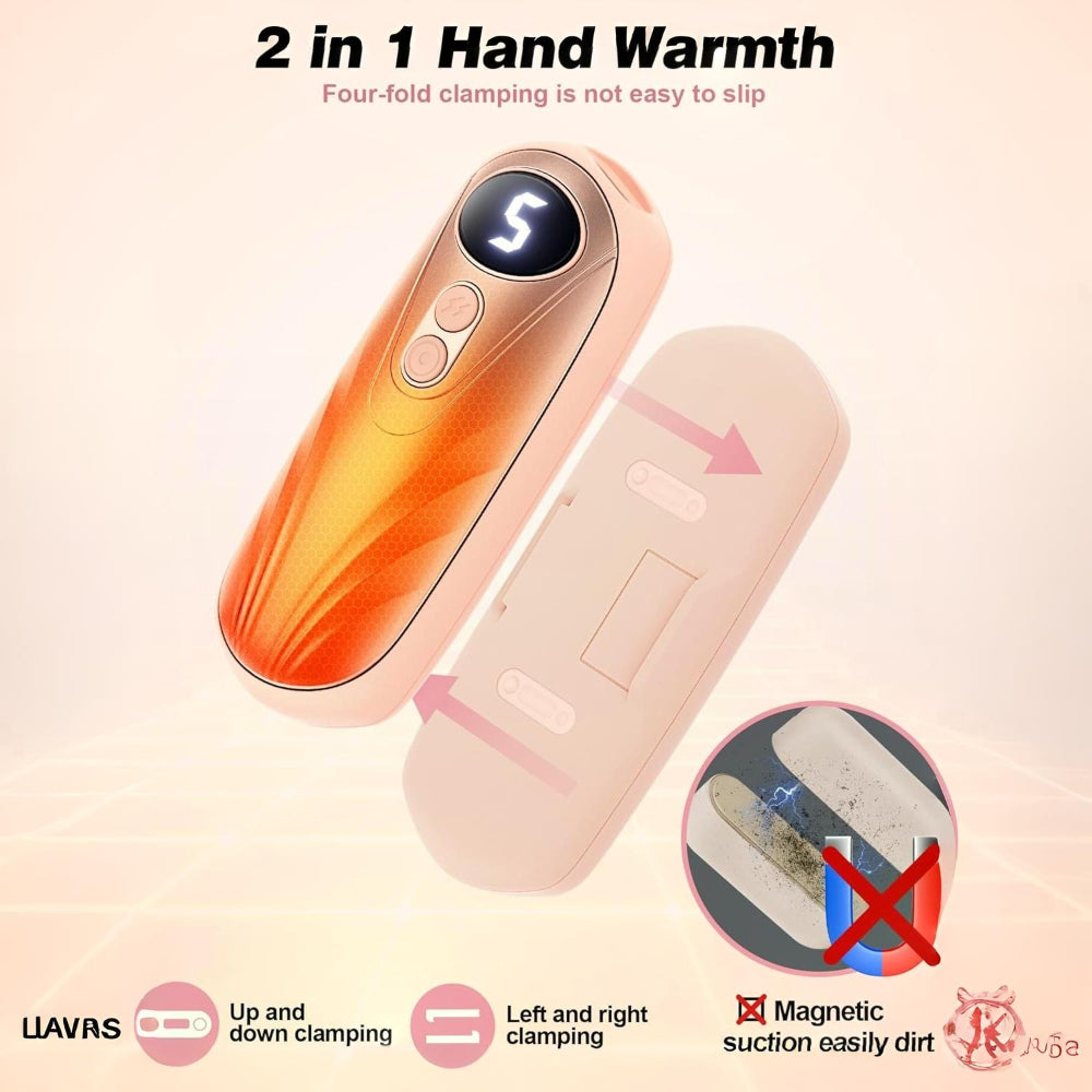 Aquecedores de Mãos Recarrregáveis Conjunto de Aquecedor de Bolso com Ecrã LED