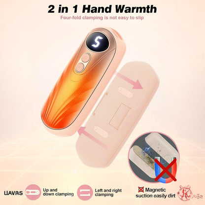 Aquecedores de Mãos Recarrregáveis Conjunto de Aquecedor de Bolso com Ecrã LED