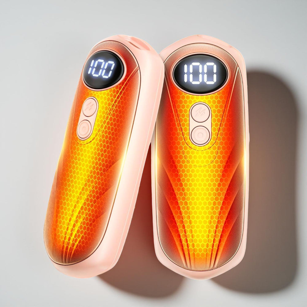 Aquecedores de Mãos Recarrregáveis Conjunto de Aquecedor de Bolso com Ecrã LED
