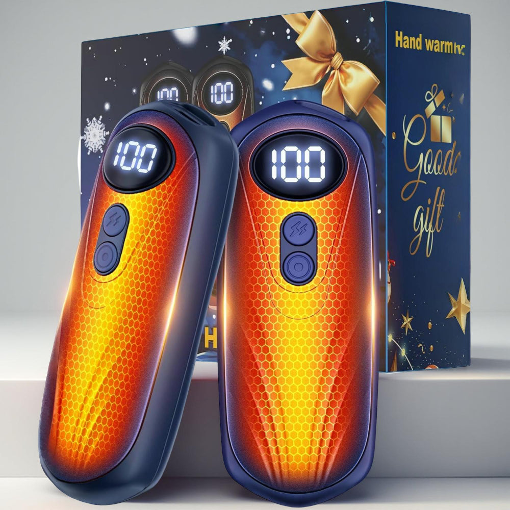 Aquecedores de Mãos Recarrregáveis Conjunto de Aquecedor de Bolso com Ecrã LED