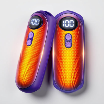 Aquecedores de Mãos Recarrregáveis Conjunto de Aquecedor de Bolso com Ecrã LED
