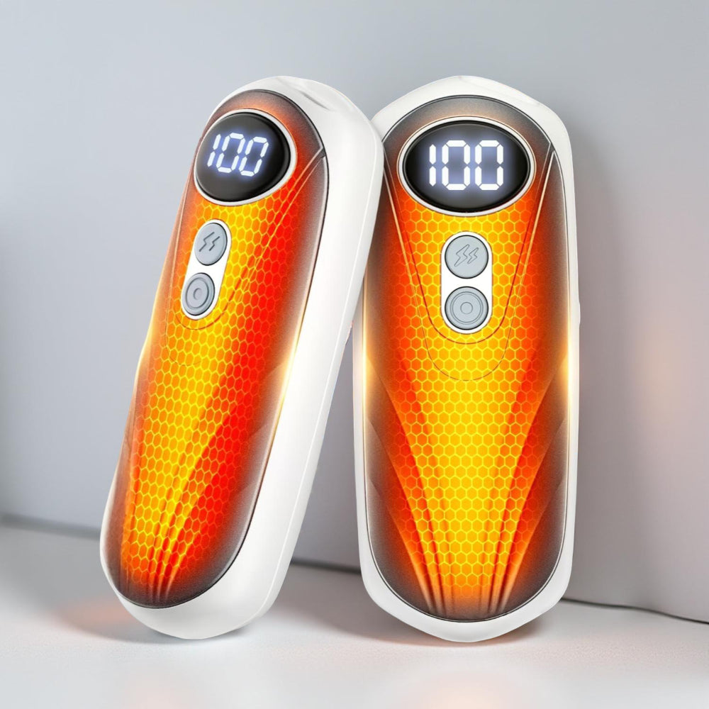Aquecedores de Mãos Recarrregáveis Conjunto de Aquecedor de Bolso com Ecrã LED