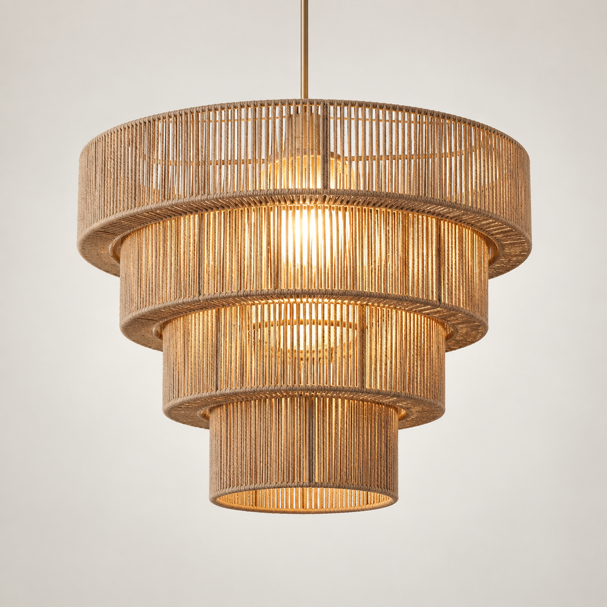 Handcrafted Ceiling Lamp Adjustable Height Modern Design
