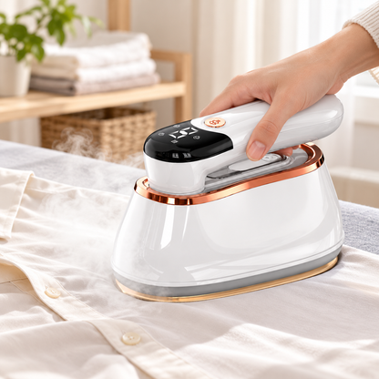 Stiratore a vapore portatile per indumenti, pieghevole, ideale per i viaggi
