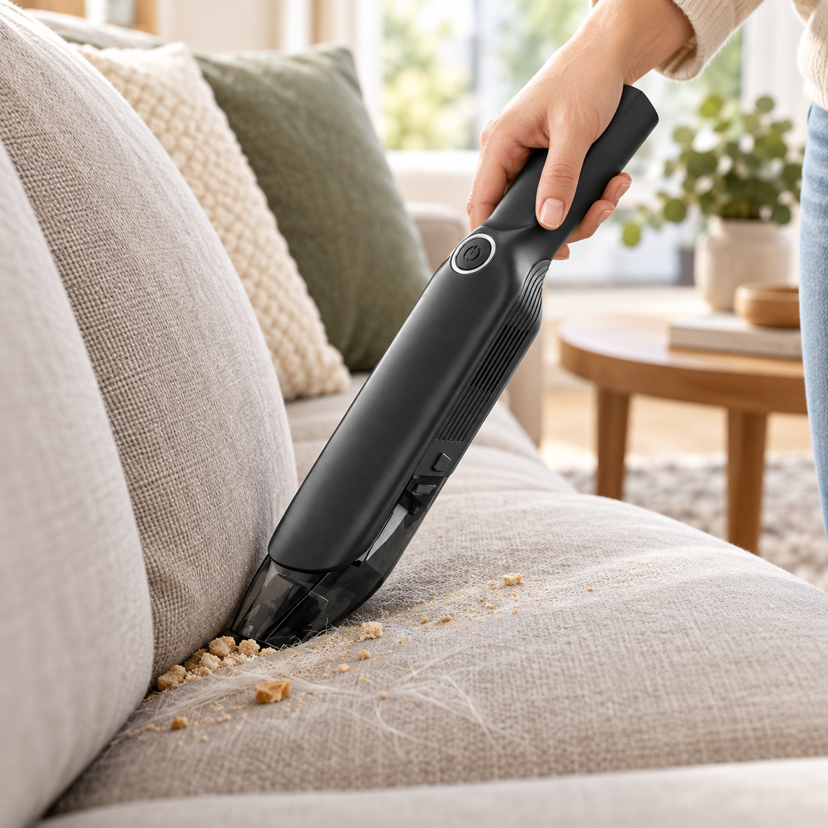 Handheld Vacuum Cleaner Cordless Portable Compact LED Light