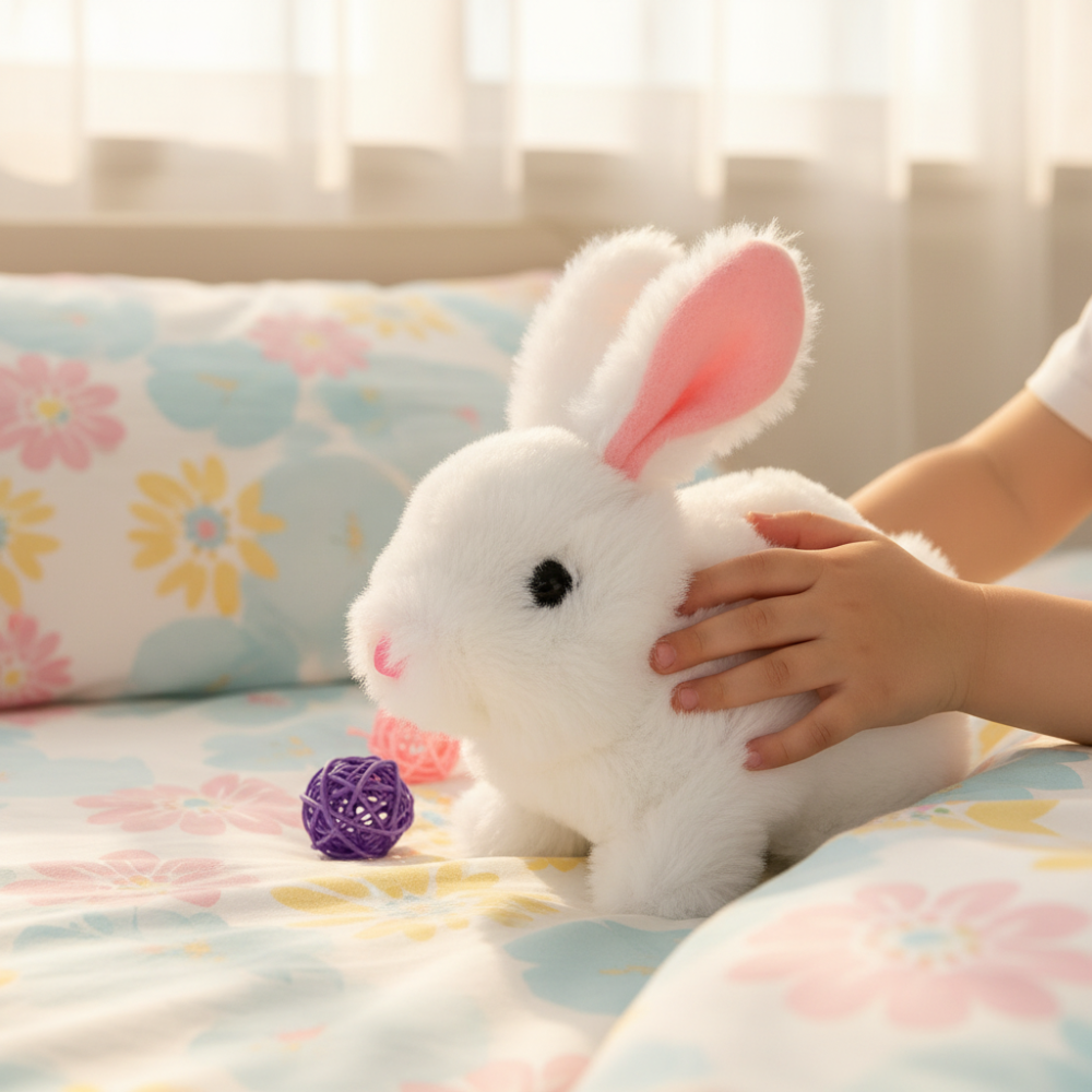 Giocattolo Coniglio Di Peluche Realistico Interattivo E Reattivo Per Bambini