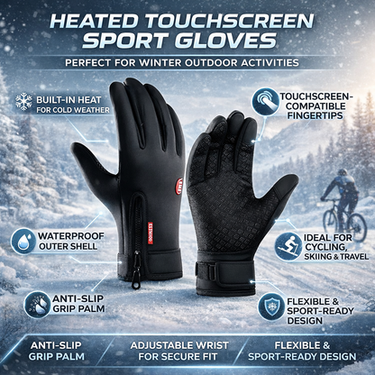 Thermisch beheizte Handschuhe Winter Sport Touchscreen Außenbereich