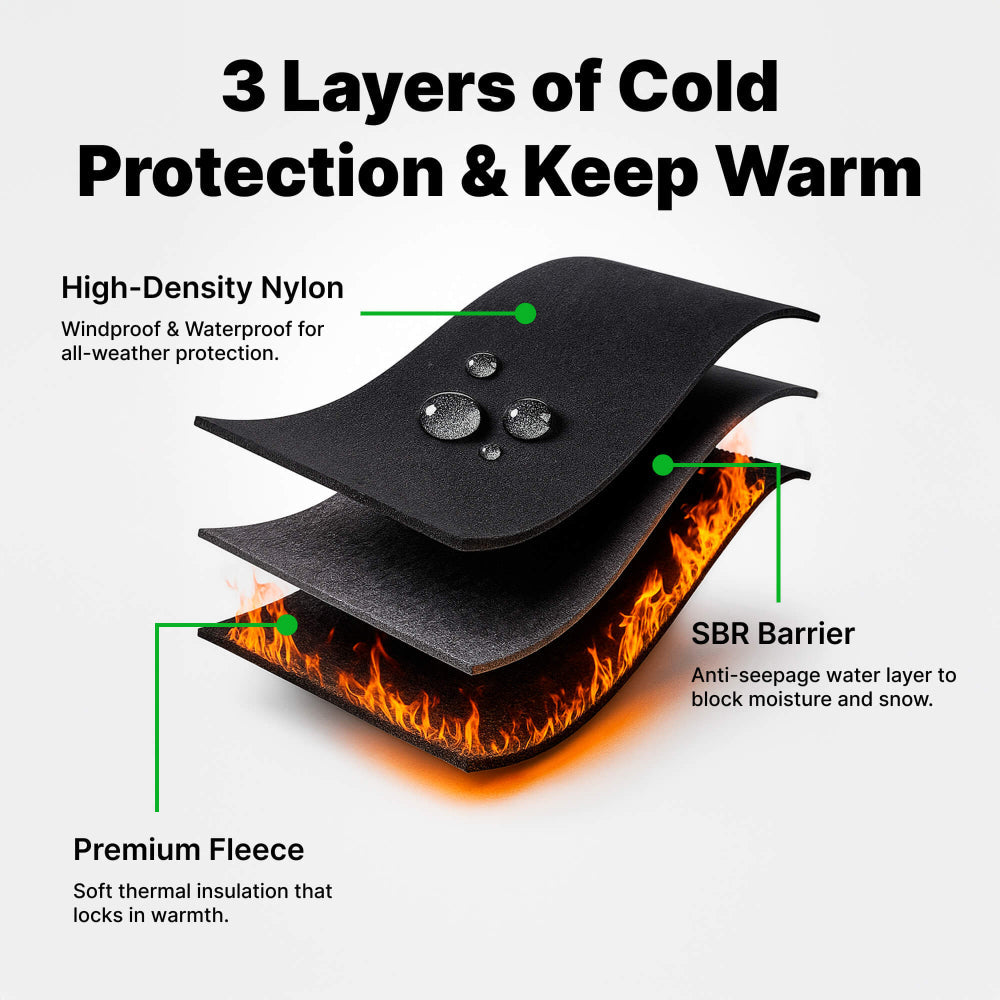 Winter Heated Gloves Electric Outdoor Touchscreen Grid Design - Image 6