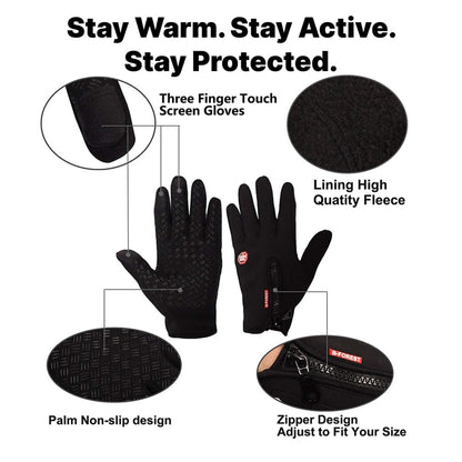 Winter Heated Gloves Electric Outdoor Touchscreen Grid Design - Image 8