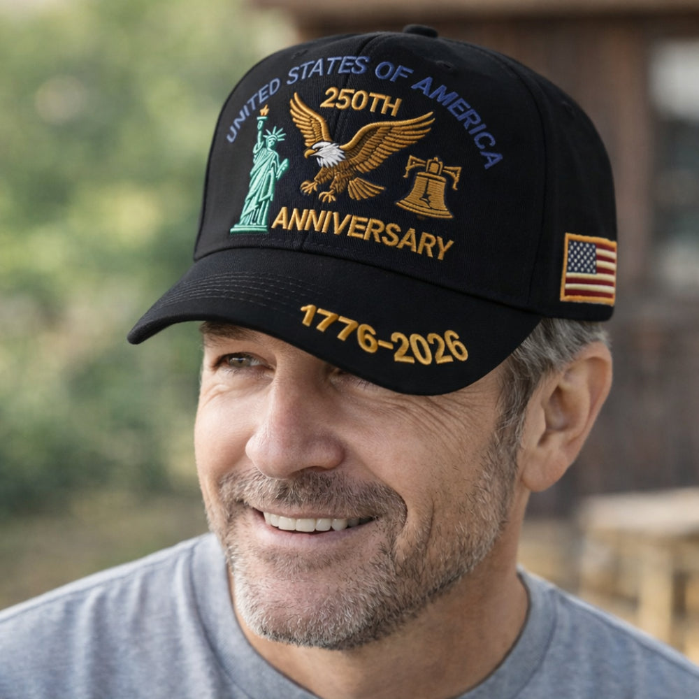 Cappello da uomo Berretto da baseball commemorativo patriottico per veterani