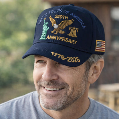 Cappello da uomo Berretto da baseball commemorativo patriottico per veterani