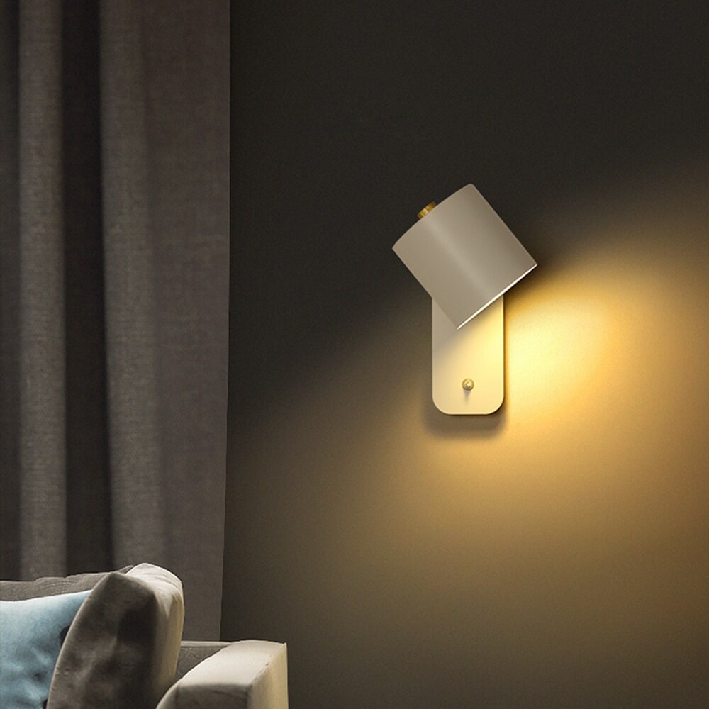 Modern LED Wall Lamp with Switch | Interior Wall Light