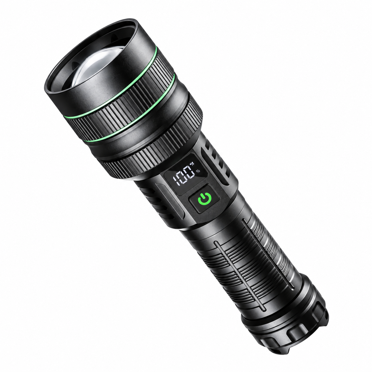 Torcia ad alto flusso luminoso, potente, da caccia, con fascio regolabile