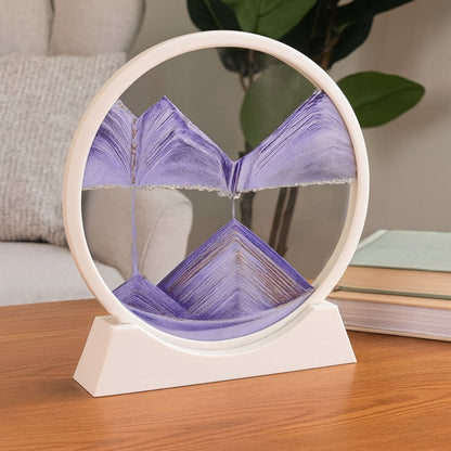 Home Decor Sand Art Moving Glass Display Table Sculpture