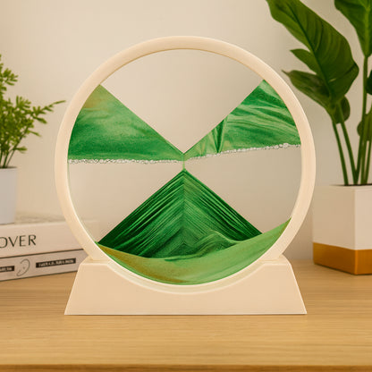 Home Decor Sand Art Moving Glass Display Table Sculpture