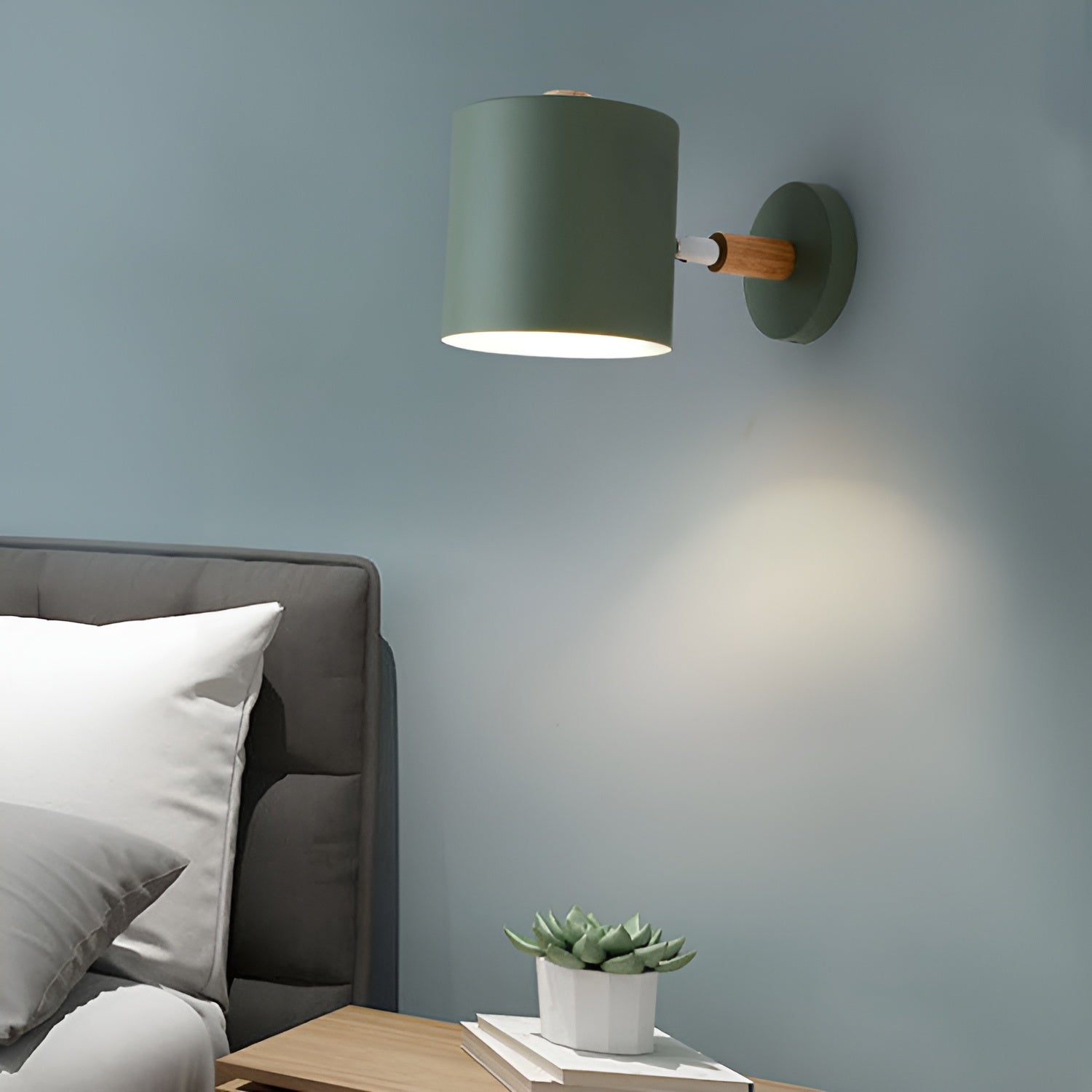 NordicGlow Adjustable Wall Lamp | Pastel Scandinavian Design