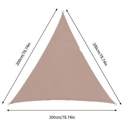 Vela de Sombra TriBlocker | Diseño Triangular Impermeable con Protección UV