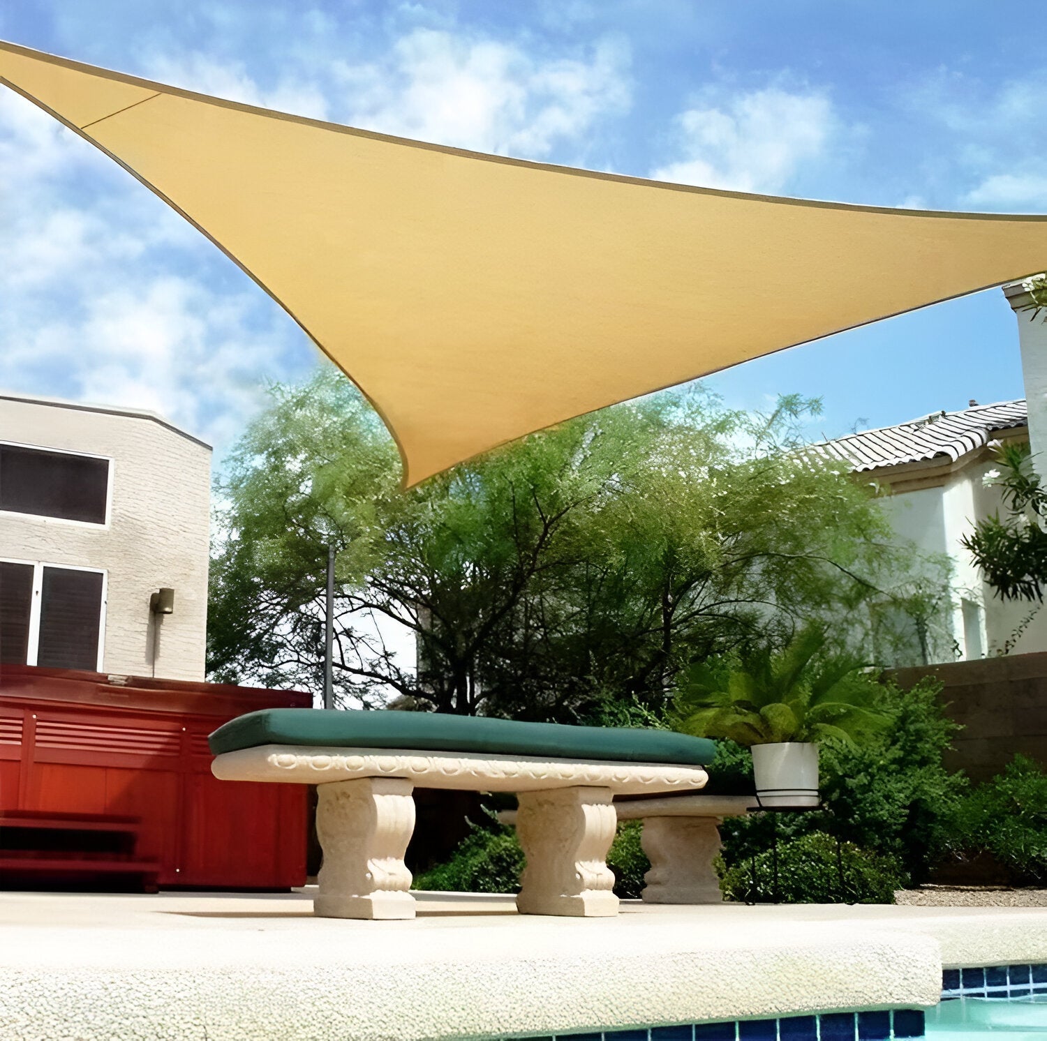 TriBlocker Shade Sail | Waterproof UV-Protect Triangle Design