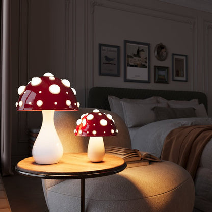 Lampă de Masă LED cu Ciupercă | Lumină Modernă Inspirată de Amanita
