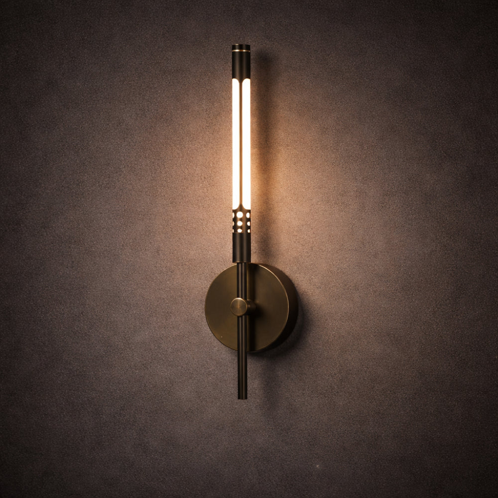 Applique da parete moderna in metallo e acrilico con luce LED per interni