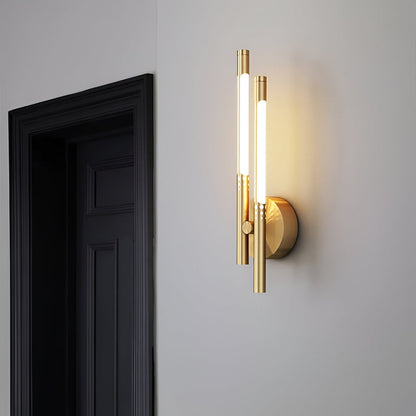 Applique da parete moderna in metallo e acrilico con luce LED per interni