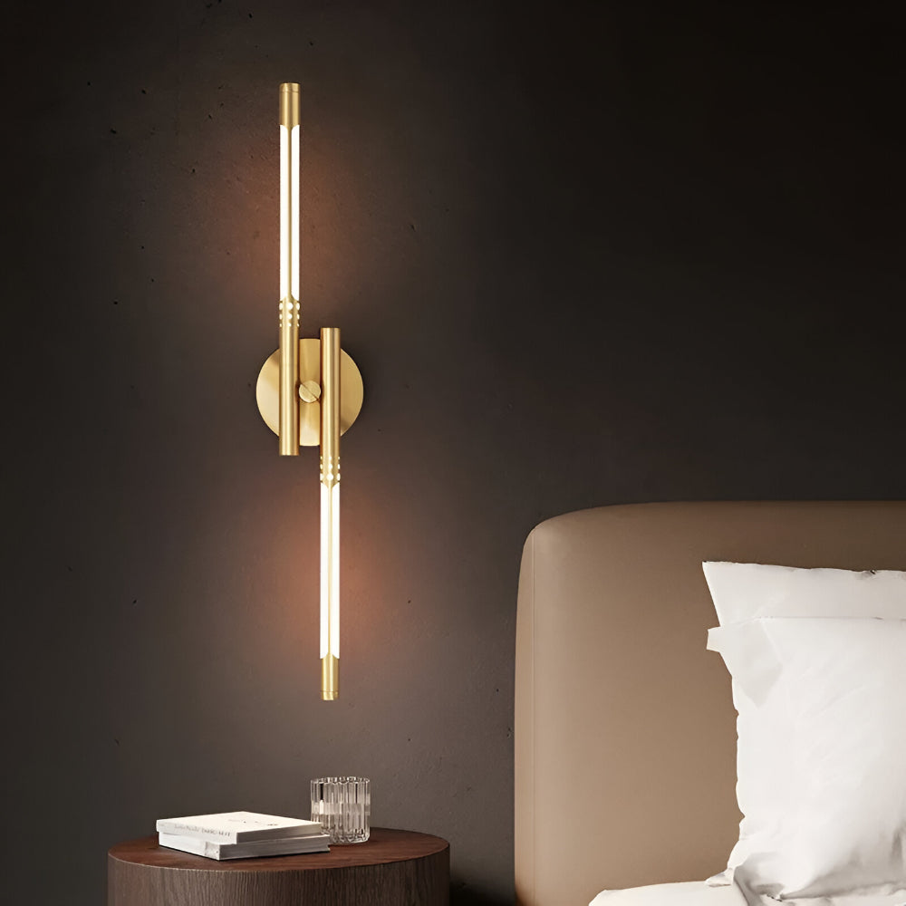 Applique da parete moderna in metallo e acrilico con luce LED per interni