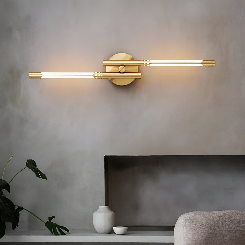 Applique da parete moderna in metallo e acrilico con luce LED per interni