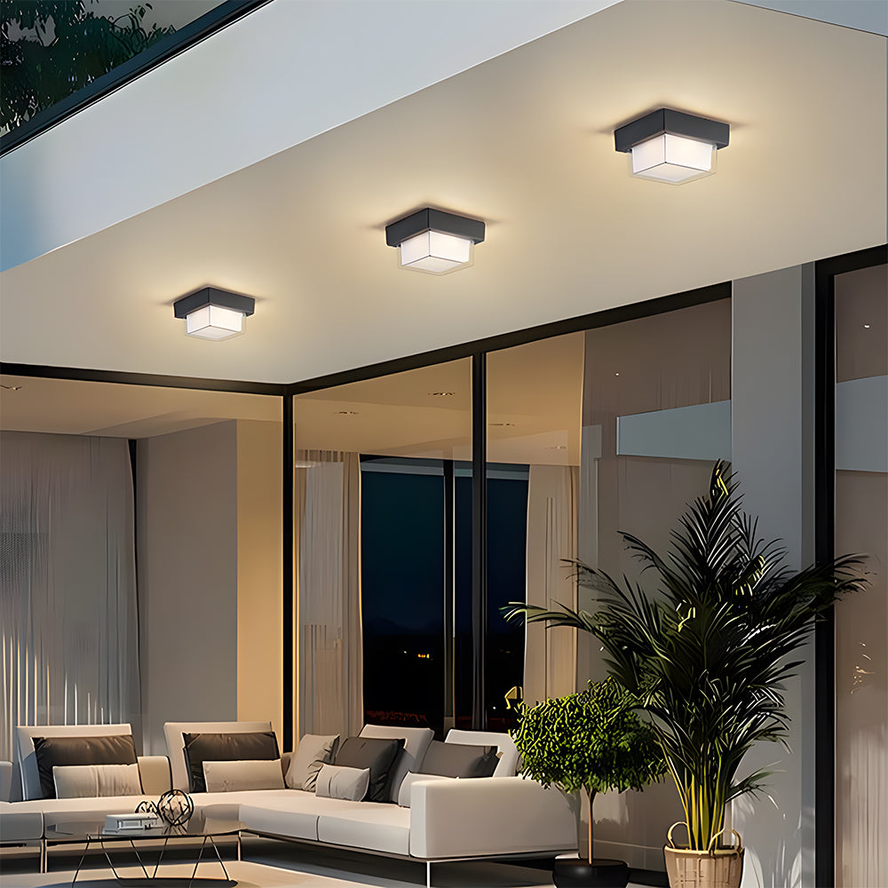 Luz de Teto LED Exterior | Embutida à Prova de Água IP68