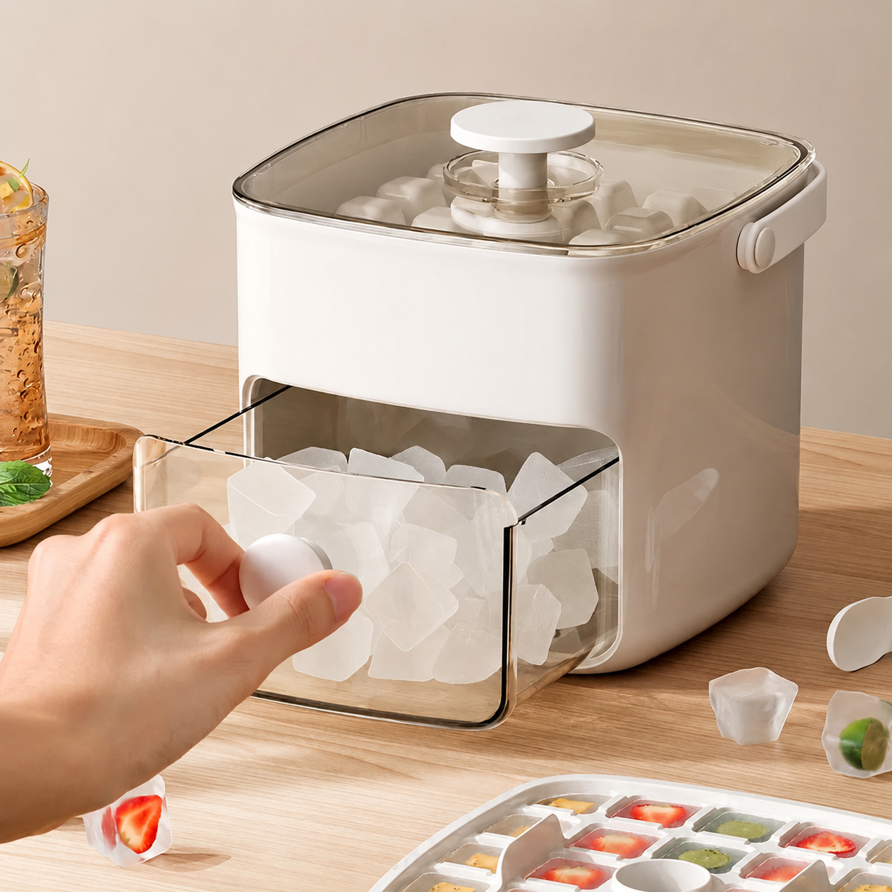 Ice Maker Countertop Portable Fast Ice Cube Machine
