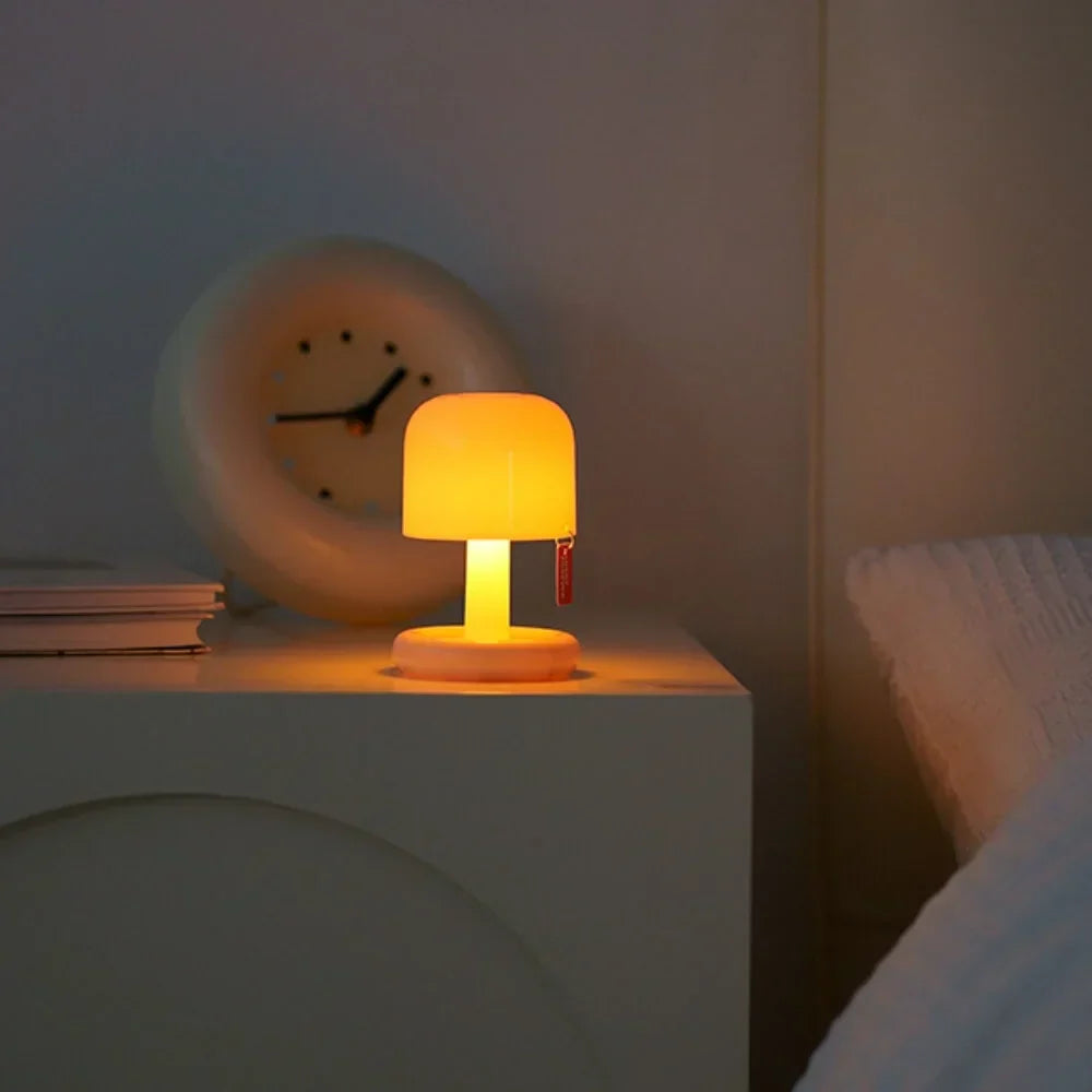 Sunset Glow Mushroom Lamp | Rechargeable Touch Night Light