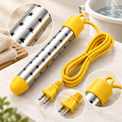 Immersion Water Heater Portable Electric Plug In Cord