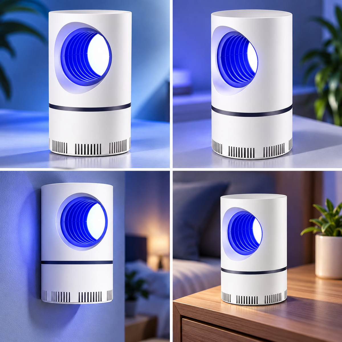 Indoor Mosquito Killer Lamp Electric Night Light Wall Mount
