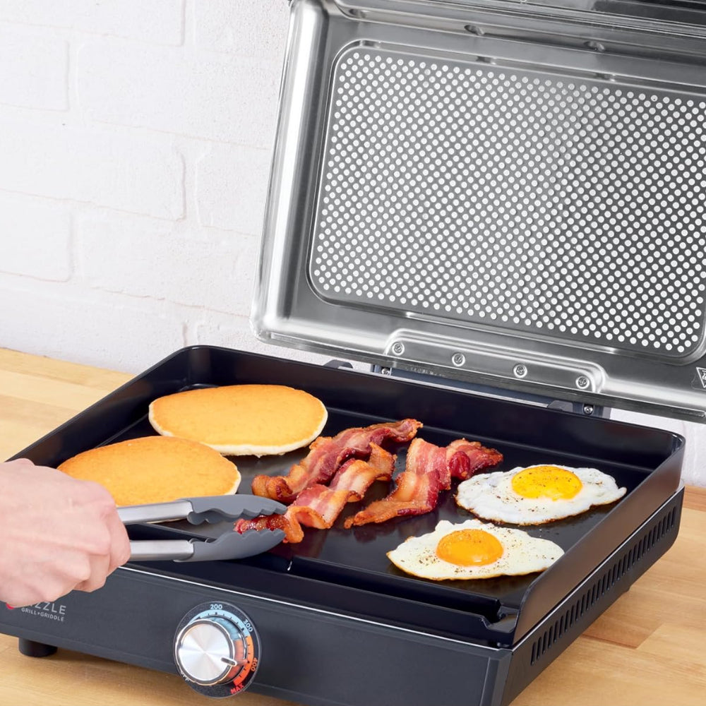 Indoor Grill Griddle 500°F Nonstick Plate Family Meals