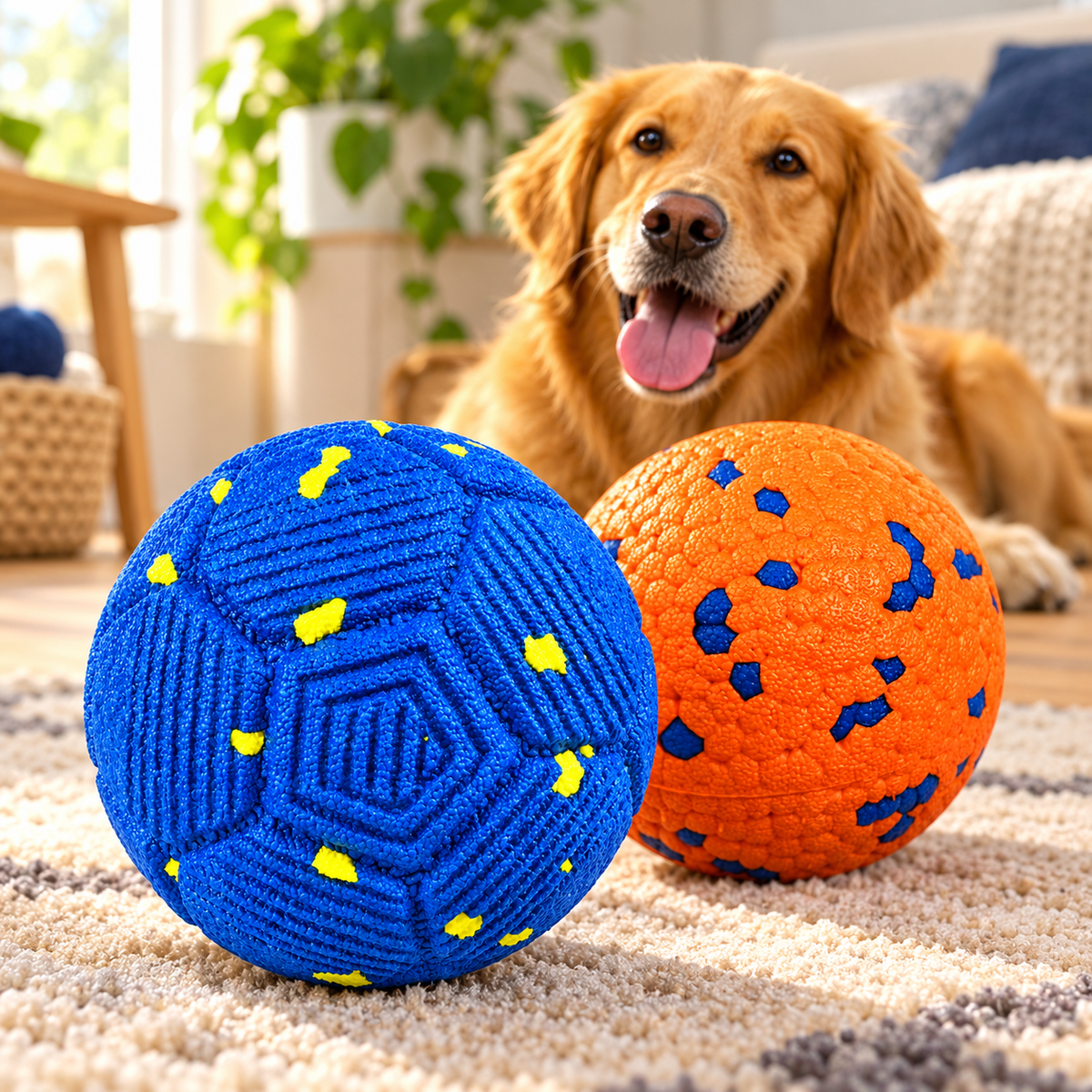 Interaktives Hundespielzeug: per USB aufladbarer Bewegungsball