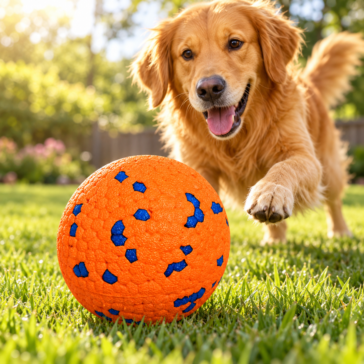 Interaktives Hundespielzeug: per USB aufladbarer Bewegungsball