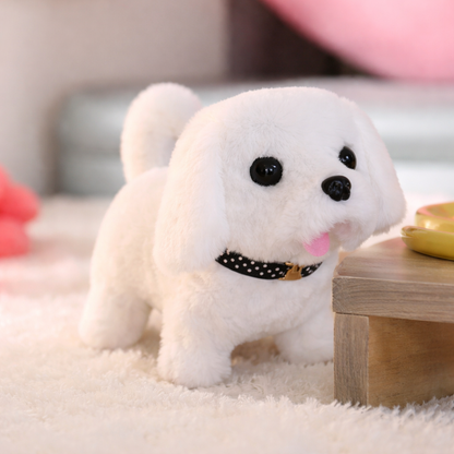 Giocattolo di Peluche Interattivo Cane Robot Cucciolo Che Cammina, Abbaia e Scodinzola