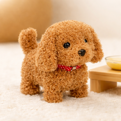 Giocattolo di Peluche Interattivo Cane Robot Cucciolo Che Cammina, Abbaia e Scodinzola