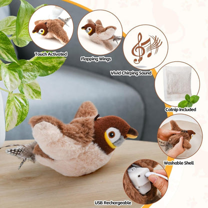 Interactive Cat Toy Bird with Realistic Sounds and Motion 1
