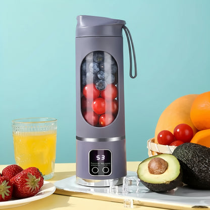 כוס בלנדר ניידת עם סוללה נטענת ב-USB לבקבוק מיץ חלק